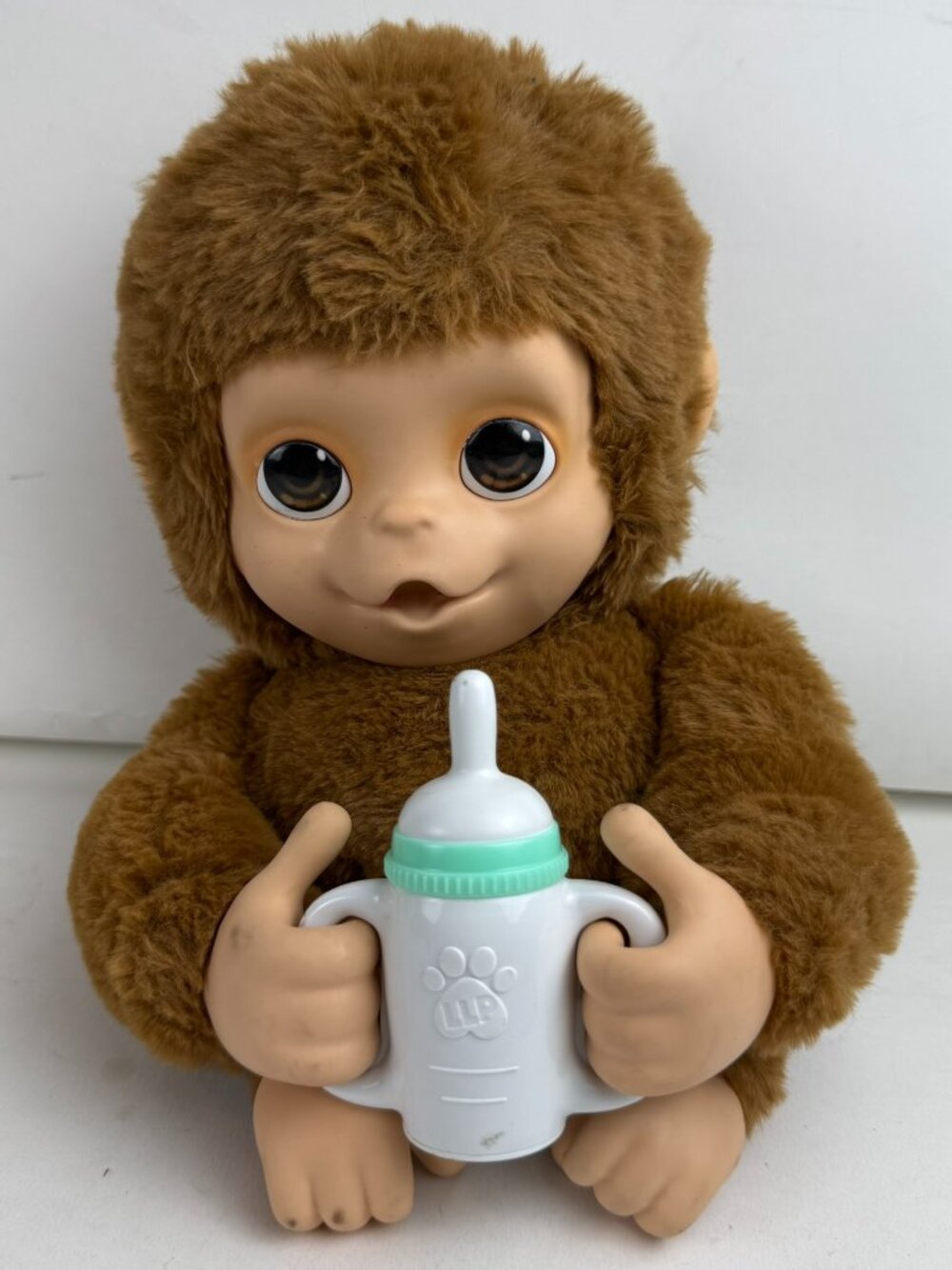 Moose Little Live Pets Mango Monkey Interactive Baby Plush Sound Tested Bottle 9